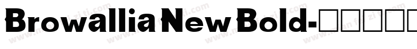 Browallia New Bold字体转换